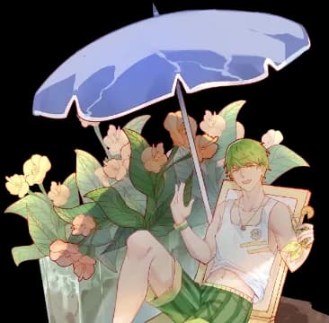 风情椰树立绘