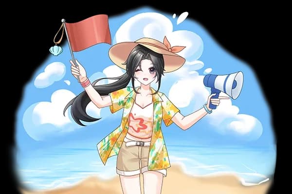 白沙轻语立绘